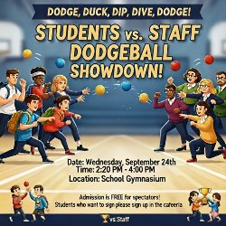Dodgeball flyer